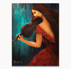 The Legend of the Violin Size: 18 x 24 x 1.75 in Medium used: Acrylic​