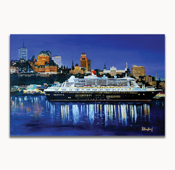 Quebec HarborSize: 20 x 30 in.Medium used: Acrylic 